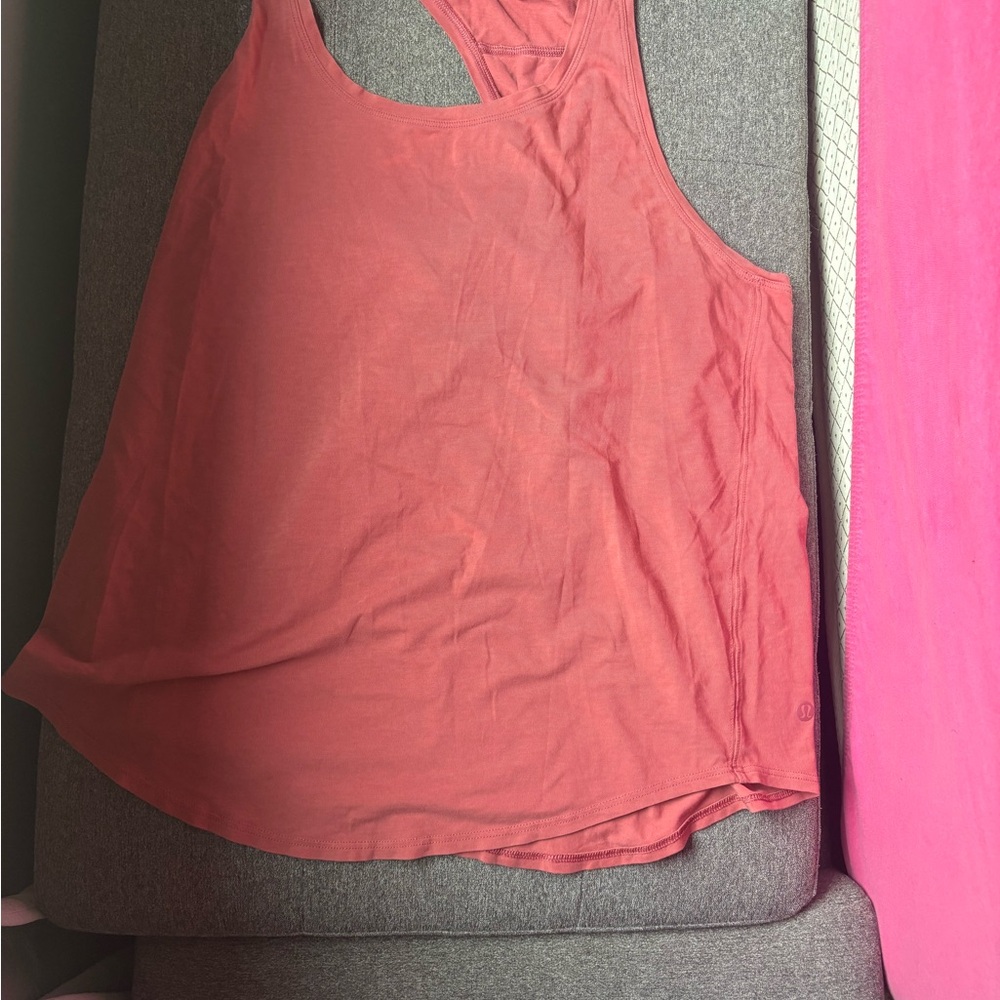 Pink lululemon tank